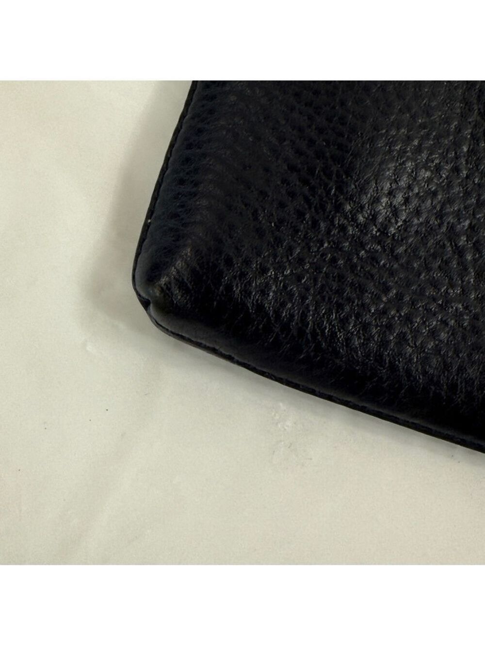 Tory Burch Blue Pebbled Leather ROBINSON LARGE WRISTLET - Picture 9 of 16